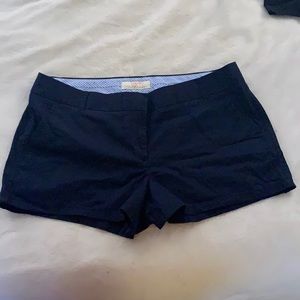 Navy J Crew Chino Shorts